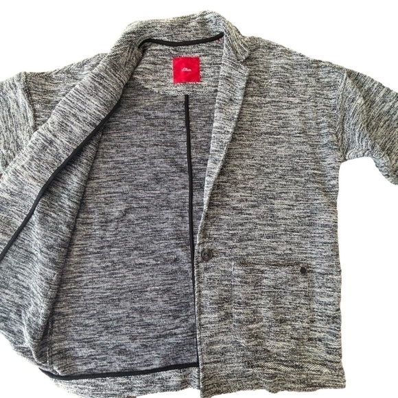 S. Oliver black and white jacket/blazer size US10 made in Turkey drop shoulder - Picture 3 of 16